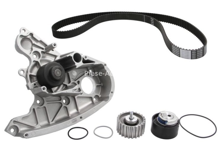 Kit distribuție HEPU (curea + intinzator + pompa de apa) pentru: IVECO DAILY III, DAILY IV, DAILY V, DAILY VI; FIAT DUCATO 2.3D 12.01-