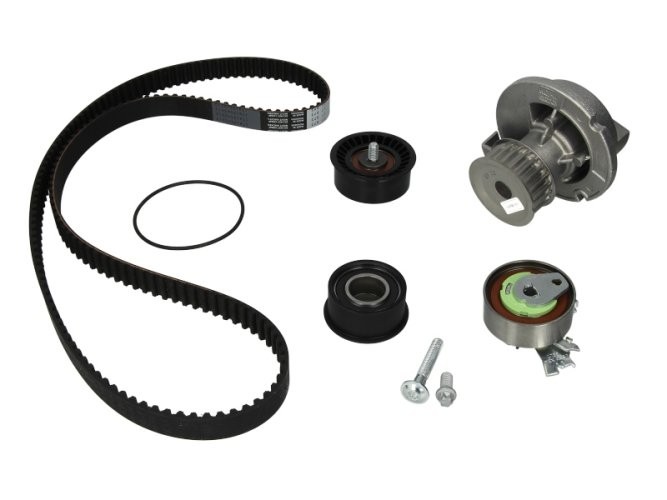 Kit distribuție HEPU (curea + intinzator + pompa de apa) pentru: OPEL VECTRA B 1.8 10.95-07.03