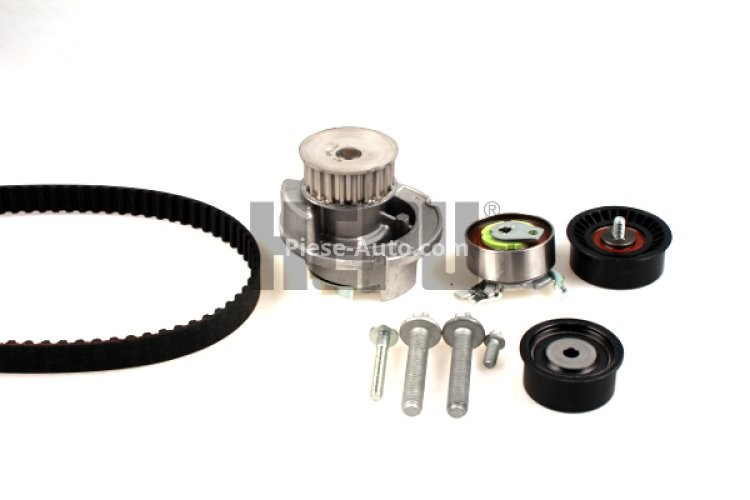Kit distribuție HEPU (curea + intinzator + pompa de apa) pentru: OPEL VECTRA B 1.8 10.95-07.03