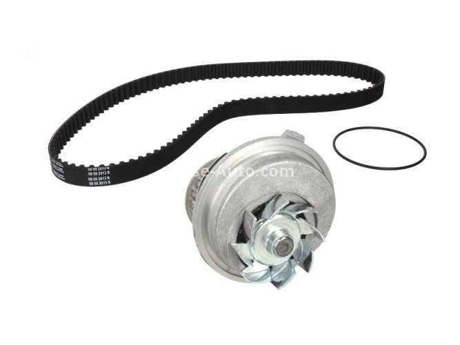 Kit distribuție HEPU (curea + intinzator + pompa de apa) pentru : OPEL ASTRA F 1.8i C18NZ 03/92-09/98 66kW Mot-nr. -> 14254