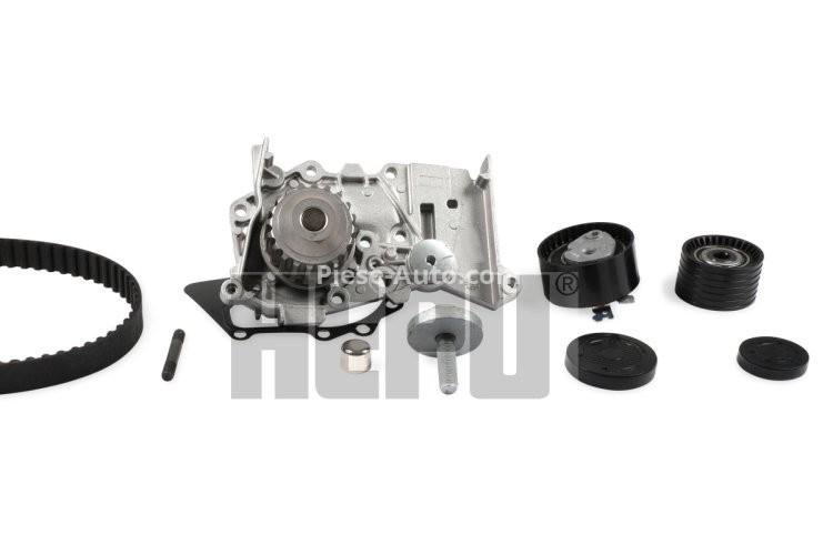 Kit distribuție HEPU (curea + intinzator + pompa de apa) pentru: RENAULT CLIO III, FLUENCE, GRAND SCENIC II, GRAND SCENIC III, LAGUNA II, LAGUNA III, MEGANE, MEGANE II 1.6/1.6ALK/1.6LPG 06.01-