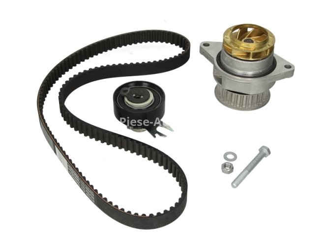 Kit distribuție HEPU (curea + intinzator + pompa de apa) pentru: SEAT AROSA, CORDOBA, CORDOBA VARIO, IBIZA II, INCA; VW CADDY II, CADDY II/MINIVAN, GOLF III, POLO 1.3/1.4/1.7D 08.91-06.04
