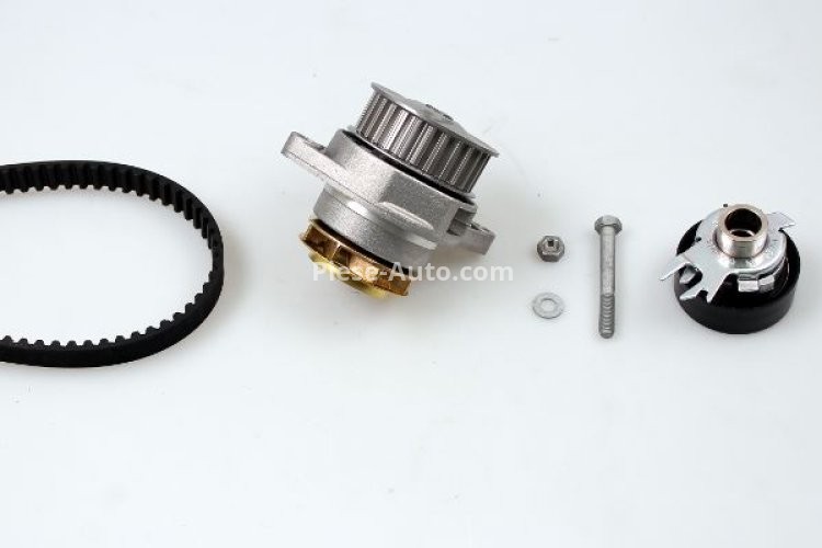 Kit distribuție HEPU (curea + intinzator + pompa de apa) pentru: SEAT AROSA, CORDOBA, CORDOBA VARIO, IBIZA II, INCA; VW CADDY II, CADDY II/MINIVAN, GOLF III, POLO 1.3/1.4/1.7D 08.91-06.04