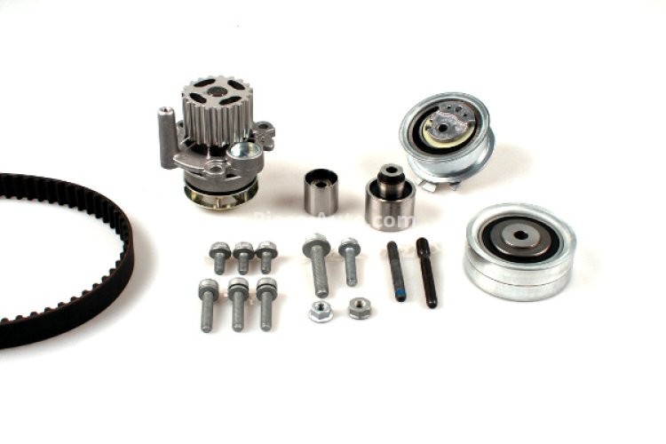 Kit distribuție HEPU (curea + intinzator + pompa de apa) pentru: SKODA OCTAVIA II; VW BEETLE, TIGUAN 2.0D 11.07-07.18