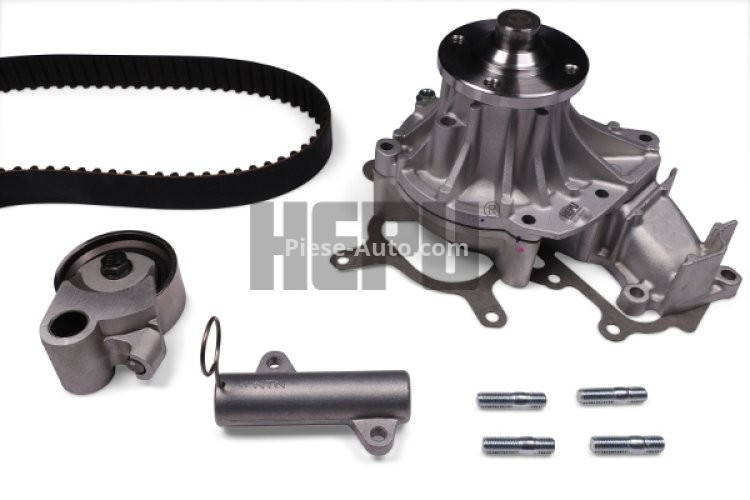 Kit distribuție HEPU (curea + intinzator + pompa de apa) cu rulouri  pentru: TOYOTA DYNA, FORTUNER, HIACE IV, HIACE V, HILUX, HILUX VI, HILUX VII, LAND CRUISER PRADO 2.5D/3.0D 07.01-