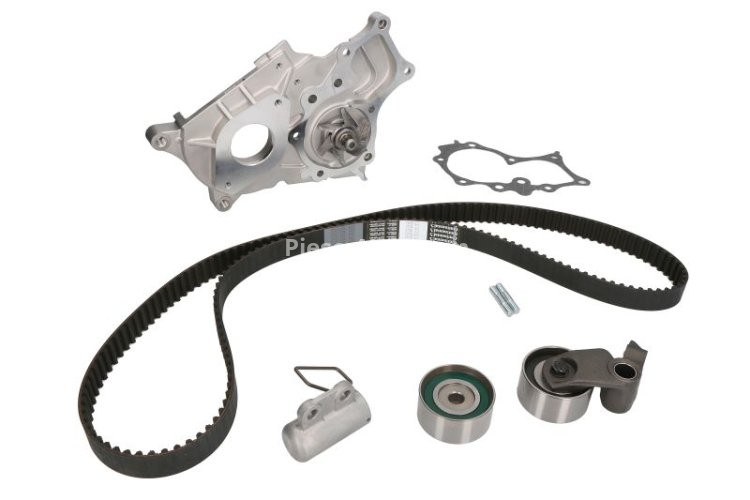 Kit distribuție HEPU (curea + intinzator + pompa de apa) pentru: TOYOTA AVENSIS, AVENSIS VERSO, COROLLA, COROLLA VERSO, PREVIA II, RAV 4 II 2.0D 09.97-11.08