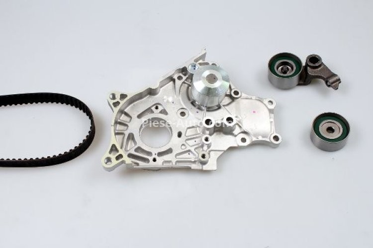 Kit distribuție HEPU (curea + intinzator + pompa de apa) pentru: TOYOTA AVENSIS, AVENSIS VERSO, COROLLA, COROLLA VERSO, RAV 4 II 2.0D 09.97-03.09