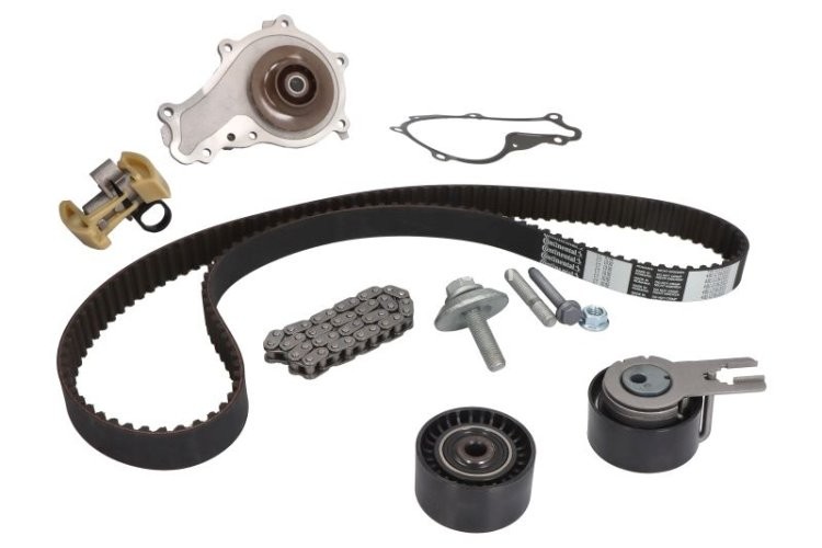 Kit distribuție HEPU (curea + intinzator + pompa de apa) pentru: VOLVO C30, S40 II, S80 II, V40, V50, V70 III; CITROEN BERLINGO, BERLINGO MULTISPACE, BERLINGO/MINIVAN, C2 1.4D/1.6D/2.0D 10.03-