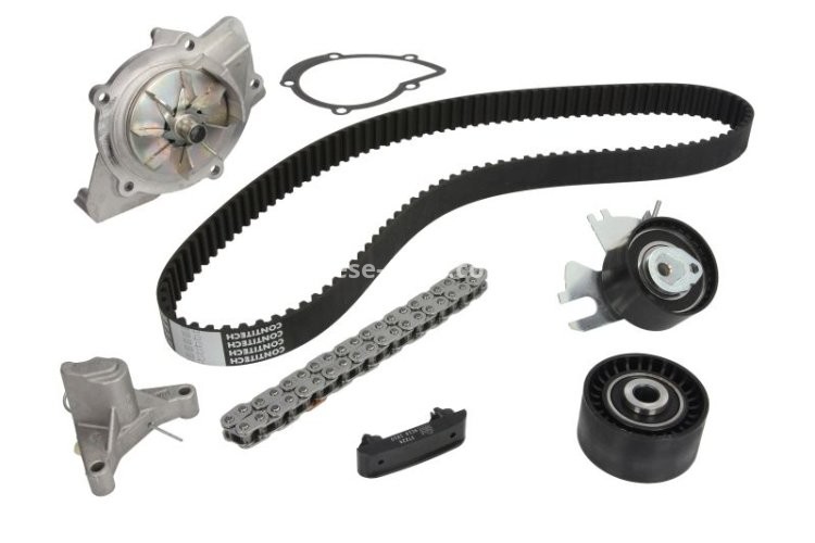 Kit distribuție HEPU (curea + intinzator + pompa de apa) pentru: VOLVO C30, C70 II, S40 II, S80 II, V50, V70 III; CITROEN C4, C4 GRAND PICASSO I, C4 I, C4 PICASSO I, C5 II, C5 III 2.0D 10.03-