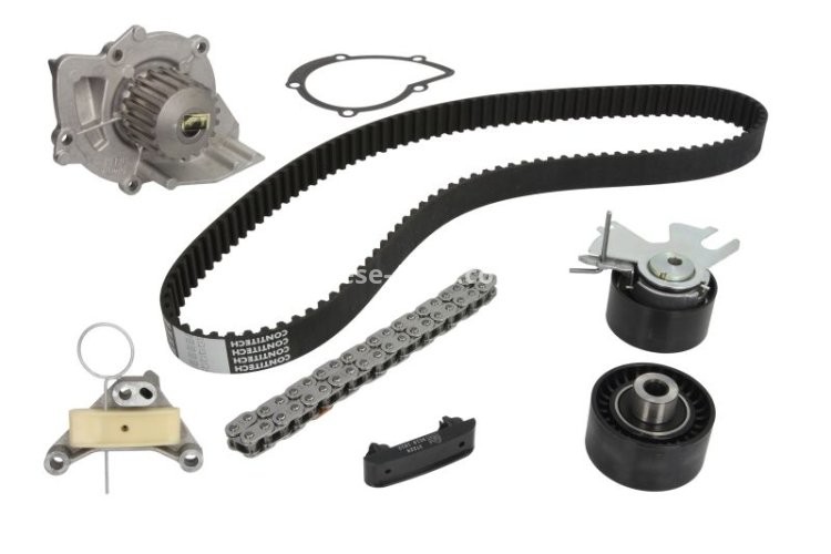 Kit distribuție HEPU (curea + intinzator + pompa de apa) pentru: VOLVO C30, C70 II, S40 II, S80 II, V50, V70 III; CITROEN C4, C4 GRAND PICASSO I, C4 I, C4 PICASSO I, C5 II, C5 III 2.0D 10.03-