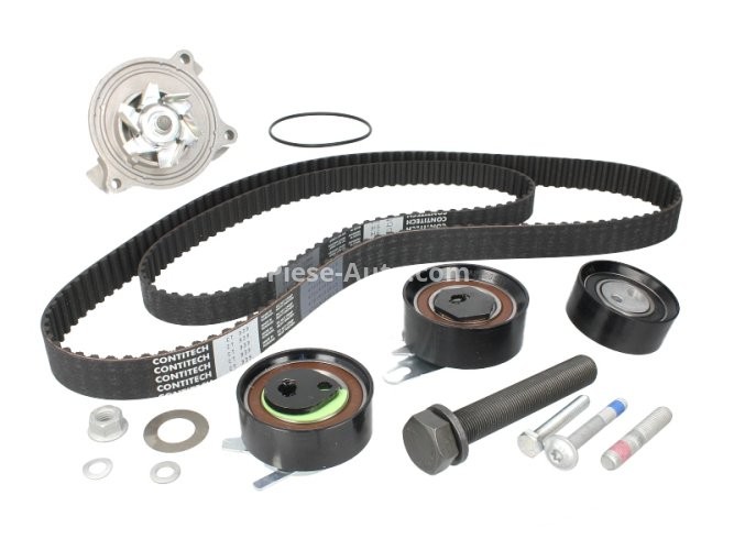 Kit distribuție HEPU (curea + intinzator + pompa de apa) pentru: VOLVO 850, S70, S80 I, V70 I, V70 II 2.5D 08.95-08.07