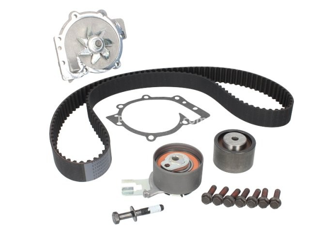 Kit distribuție HEPU (curea + intinzator + pompa de apa) pentru: VOLVO C30, C70 II, S40 II, S60 I, S60 II, S80 I, S80 II, V40, V50, V60 I, V70 II, V70 III 2.0D/2.4D/2.4DH 01.01-07.18