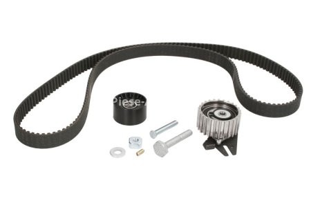 Kit distribuție INA (curea + role) pentru: ALFA ROMEO 147, 156, 159, BRERA, GIULIETTA, GT, SPIDER; CADILLAC BLS; CHEVROLET MALIBU; FIAT 500X, BRAVO II, CROMA, DOBLO 1.9D/2.0D/2.4D 05.01-
