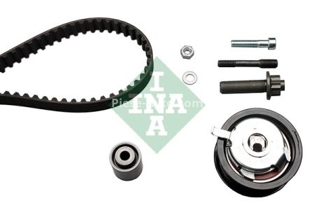 Kit distribuție INA (curea + role) pentru: AUDI 80 B4, A4 B5, A6 C4, A6 C5, CABRIOLET B3; FORD GALAXY I; SEAT ALHAMBRA, CORDOBA, CORDOBA VARIO, IBIZA II, INCA 1.7D/1.9D/1.9DH 09.91-01.04