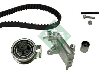Kit distribuție INA (curea + role) pentru: AUDI A2, A3, A4 B5, A4 B6, A6 C5; FORD GALAXY I; SEAT ALHAMBRA, AROSA, LEON, TOLEDO II; SKODA FABIA I, FABIA I PRAKTIK 1.4D/1.9D 03.95-09.10