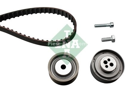 Kit distribuție INA (curea + role) pentru: AUDI 80 B4, A4 B5, A6 C4, A8 D2, CABRIOLET B3, COUPE B3 2.4/2.6/2.8 08.91-09.01 3