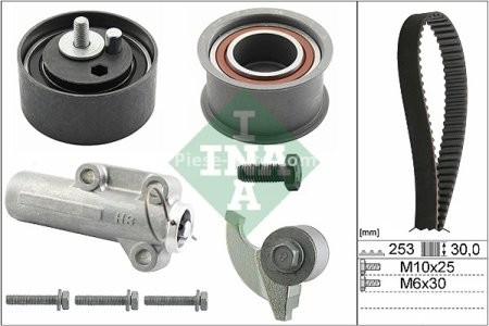 Kit distribuție INA (curea + role) pentru: AUDI A4 B5, A4 B6, A6 C4, A6 C5, A8 D2, ALLROAD C5; SKODA SUPERB I; VW PASSAT B5, PASSAT B5.5 2.4-4.2 06.94-03.08 3