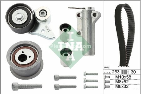 Kit distribuție INA (curea + role) pentru: AUDI A6 C5, A8 D2 3.7/4.2 11.98-01.05 3