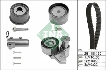Kit distribuție INA (curea + role) pentru: AUDI A4 B6, A4 B7, A6 C5, A6 C6, A8 D3 3.0 11.00-07.06 3