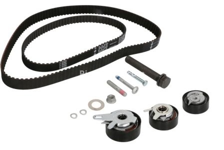 Kit distribuție INA (curea + role) pentru: AUDI A6 C4; VW LT 28-35 II, LT 28-46 II, TRANSPORTER T4 2.4D/2.5D 07.90-07.06