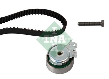 Kit distribuție INA (curea + role) pentru: CHEVROLET AVEO / KALOS, CORSA, LACETTI, LANOS, NUBIRA; DAEWOO 1.5I, CIELO, CIELO LOAD RUNNER, KALOS, LANOS, NEXIA; FSO LANOS 1.2-1.6 09.86-