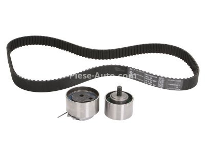 Kit distribuție INA (curea + role) pentru: CHRYSLER PT CRUISER, SEBRING, VOYAGER IV; DODGE CARAVAN, STRATUS II; GAZ SOBOL; JEEP CHEROKEE, WRANGLER II 2.4 01.94-