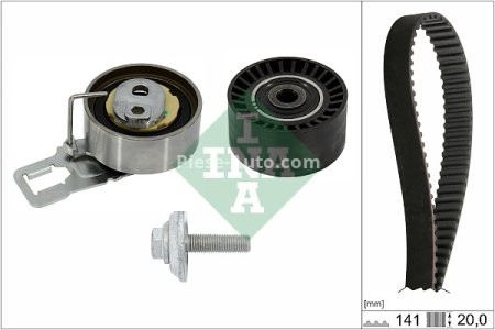 Kit distribuție INA (curea + role) pentru: DS DS 3, DS 4, DS 5; CITROEN BERLINGO, BERLINGO MULTISPACE, BERLINGO/MINIVAN, C3 AIRCROSS II, C3 II, C3 III, C3 PICASSO, C4 CACTUS 1.2-1.6D 04.08-