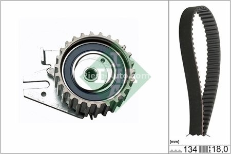 Kit distribuție INA (curea + role) pentru: FIAT BRAVA, BRAVO I, MAREA; LANCIA Y 1.4 10.95-09.03