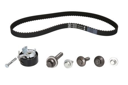 Kit distribuție INA (curea + role) pentru: VOLVO C30, S40 II, V50; FORD B-MAX, C-MAX, C-MAX II, ECOSPORT, FIESTA, FIESTA V, FIESTA VI, FOCUS C-MAX, FOCUS II, FOCUS III 1.2-1.6LPG 11.01-