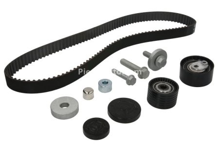 Kit distribuție INA (curea + role) pentru: NISSAN PRIMASTAR, TERRANO; OPEL VIVARO A; RENAULT AVANTIME, CLIO III, DUSTER, ESPACE IV, GRAND SCENIC II, KAPTUR, LAGUNA 1.5D/1.8/2.0 09.99-