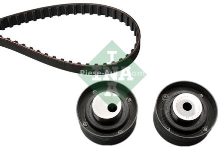 Kit distribuție INA (curea + role) pentru: CITROEN JUMPER I; PEUGEOT 605, BOXER 2.5D 03.94-04.02 3