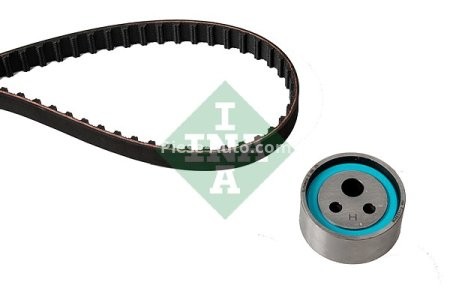 Kit distribuție INA (curea + role) pentru: RENAULT 19 I, 19 II, 19 II CHAMADE, CLIO I, CLIO II, MEGANE I, MEGANE I CLASSIC, MEGANE I COACH, MEGANE SCENIC 1.2/1.4/1.6 01.88-05.05