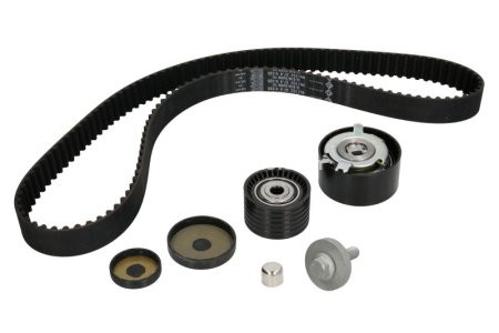 Kit distribuție INA (curea + role) pentru: RENAULT CLIO III, FLUENCE, GRAND SCENIC II, GRAND SCENIC III, LAGUNA II, LAGUNA III, MEGANE, MEGANE II, MEGANE III 1.6/1.6ALK/1.6LPG 11.02-