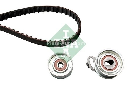 Kit distribuție INA (curea + role) pentru: TOYOTA AVENSIS, CALDINA, CAMRY, CARINA E VI, CARINA II, CARINA III, CARINA IV, CARINA V, COROLLA, COROLLA FX, CORONA 1.8D/2.0D/2.2D 04.82-08.04