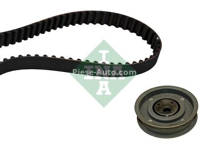 Kit distribuție INA (curea + role) pentru: AUDI 100 C4, 80 B3, 80 B4, A6 C4, COUPE B3; SEAT TOLEDO I; VW CORRADO, GOLF II, JETTA II, PASSAT B3/B4, SCIROCCO 1.8/2.0 10.85-03.99 3