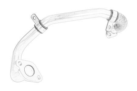 Conductă EGR - recirculare gaze eșapament pentru: MERCEDES pentru: MERCEDES SPRINTER 3,5-T (B906), SPRINTER 3,5-T (B907, B910), SPRINTER 4-T (B907 OM642.896-OM642.993 06.06-