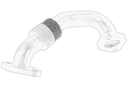 Conductă EGR - recirculare gaze eșapament pentru: SEAT ALHAMBRA; VW SHARAN 2.0D 11.05-03.10