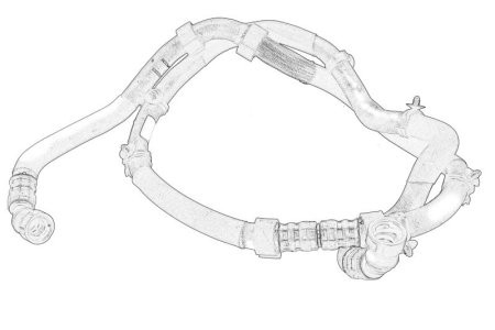 Conductă EGR - recirculare gaze eșapament pentru: VOLVO S90 II, V90 II, XC60 II 2.0/2.0D 03.16- pentru: VOLVO