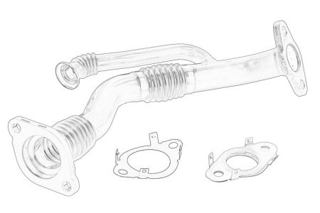 Conductă EGR - recirculare gaze eșapament pentru: VOLVO S90 II, V90 II, XC60 II, XC90 II 2.0/2.0D 02.16- pentru: VOLVO 1