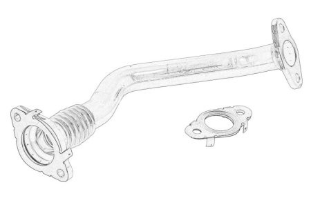 Conductă EGR - recirculare gaze eșapament pentru: VOLVO S60 II, V40, V60 I, XC90 II 2.0D 03.15-08.19 pentru: VOLVO