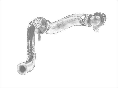 Furtun vacuum (de la pompa de vid la servo)  ,pentru: VW PASSAT B6 1.9D 03.05-11.10