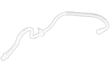 Furtun vacuum ( cu supapa)  ,pentru: VW CALIFORNIA T5 CAMPER, MULTIVAN T5, TRANSPORTER T5 2.5D 04.03-11.09