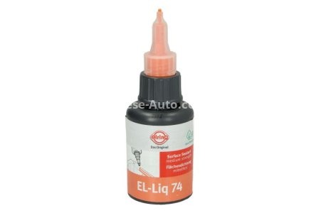 Silicon de etansare,ELRING  capacitate: 0,075l, interval de temperatura: -55/180°C, cantitate: 1buc, portocaliu, butelie, (EN) does not contain solvent, (EN) hardened