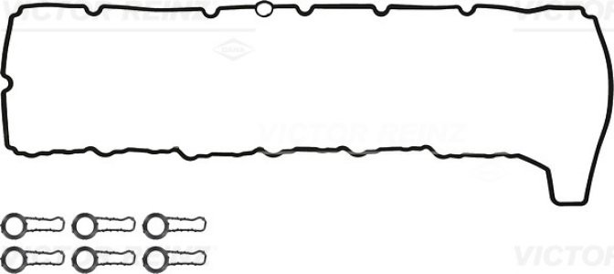 Set garnitura capac culbutori VICTOR REINZ  pentru: BMW 3 (E90), 3 (E91), 3 (E92), 3 (E93), 5 (F10), 5 (F11), 5 GRAN TURISMO (F07), 7 (F01, F02, F03, F04), X5 (E70), X6 (E71, E72) 3.0D 06.05-02.17 3