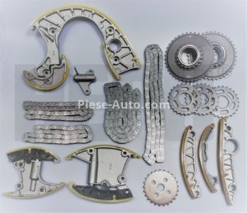 Kit lanț distribuție HEPU (lanț + pinioane) pentru: AUDI A4 B7, A6 ALLROAD C6, A6 C6, A8 D3, Q7; VW PHAETON, TOUAREG 2.7D/3.0D/4.0D 05.03-08.11