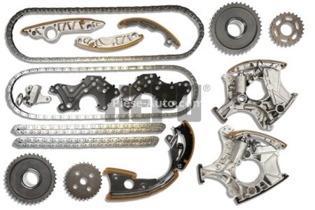 Kit lanț distribuție HEPU (lanț + pinioane) pentru: AUDI A4 B7, A6 ALLROAD C6, A6 C6, A8 D3 2.4/3.2/4.2 05.04-07.10