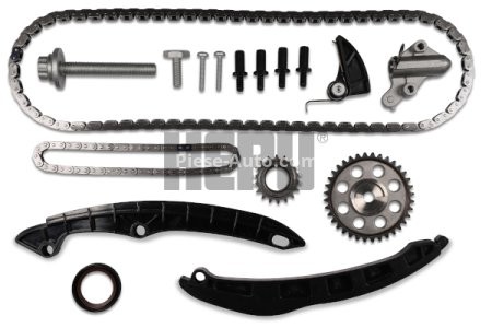 Kit lanț distribuție HEPU (lanț + pinioane) pentru: AUDI A3; SEAT ALTEA, ALTEA XL, CORDOBA, IBIZA III, IBIZA IV, IBIZA IV SC, LEON; SKODA FABIA II, OCTAVIA II, ROOMSTER, YETI; VW EOS 1.2LPG-1.6LPG 02.02-