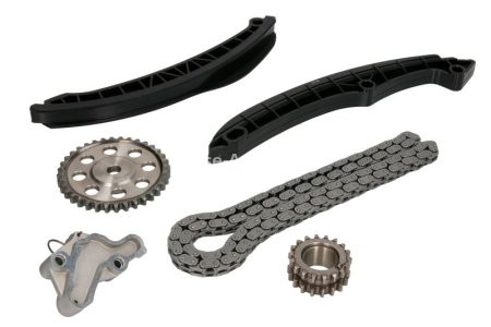 Kit lanț distribuție HEPU (lanț + pinioane) pentru: AUDI A1, A3; SEAT ALTEA XL, TOLEDO IV; SKODA OCTAVIA II, YETI; VW BEETLE, EOS, GOLF PLUS V, GOLF V, GOLF VI, JETTA III, JETTA IV, PASSAT B6, PASSAT B7 1.4 02.06-