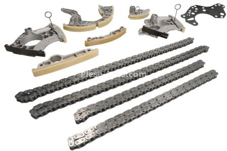 Kit lanț distribuție MOTIVE (lanț + elmente) pentru: AUDI A5, A6 ALLROAD C6, A6 C6, A8 D3, Q7, R8, R8 SPYDER; VW TOUAREG 4.2/5.0/5.2 03.06-07.15