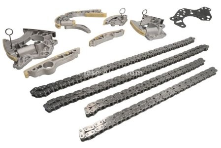 Kit lanț distribuție MOTIVE (lanț + elmente) pentru: AUDI A5, A6 ALLROAD C6, A6 C6, A8 D3, Q7, R8, R8 SPYDER; VW TOUAREG 4.2/5.0/5.2 03.06-07.15